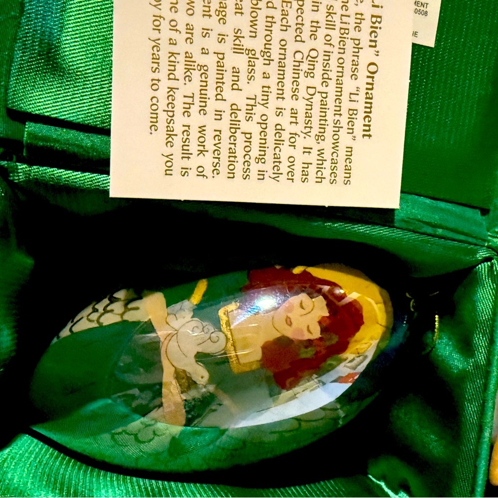 Li Bien hand-painted ornament